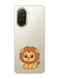 Cute Baby Lion Transparent Printed Mobile Case for Xiaomi Redmi A5