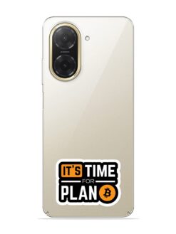 It'S Time For Plan B Transparent Printed Mobile Case for Xiaomi Redmi A5