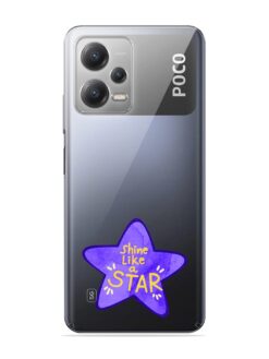 Pointed Star Serves Transparent Printed Mobile Case for Xiaomi Redmi Note 12 (5G)