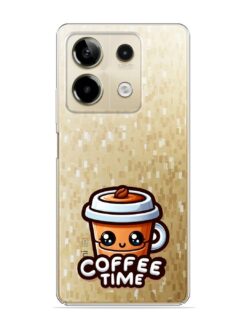 Coffee Time Transparent Printed Mobile Case for Xiaomi Redmi Note 13 (5G)