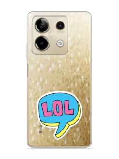 Comic Book Style Transparent Printed Mobile Case for Xiaomi Redmi Note 13 (5G)