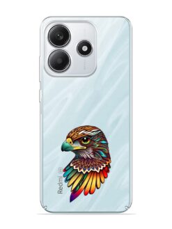 Colorful Eagle Art Transparent Printed Mobile Case for Xiaomi Redmi Note 14 (5G)