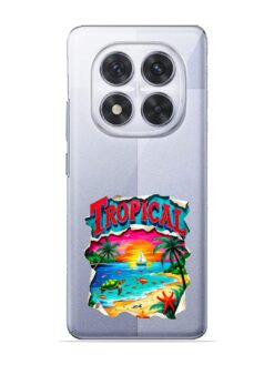 Tropical Transparent Printed Mobile Case for Xiaomi Redmi Note 14 Pro (5G)