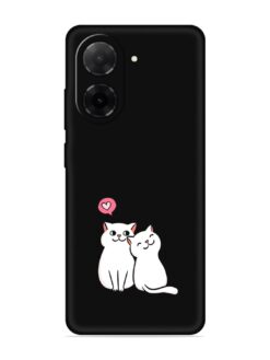 Cute Loving Cats Embossed Soft Silicone Case for Xiaomi Redmi A5