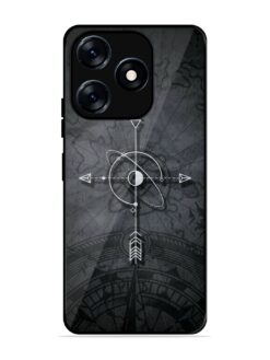 Lighting Cross Glossy Metal Phone Cover for Tecno Spark 10 (4G)