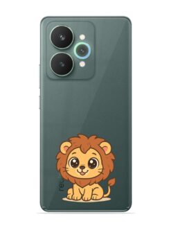 Cute Baby Lion Transparent Printed Mobile Case for Realme 15 Pro (5G)