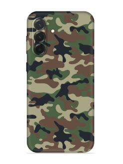 Army Military Camouflage Dark Green Embossed Soft Silicone Case for Samsung Galaxy A57 (5G)