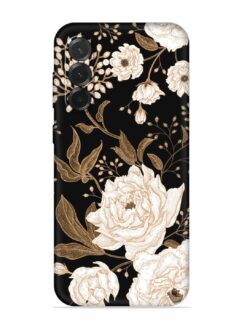 Peonies Roses Floral Embossed Soft Silicone Case for Samsung Galaxy A57 (5G)