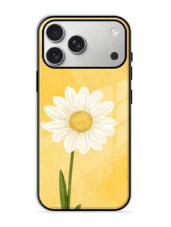 Beautiful Daisy Flower Premium Glass Case for Apple Iphone 17 Pro Max