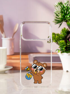 Blue Pot Of Honey Transparent Printed Mobile Case for Apple Iphone 17 Pro Max