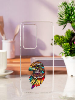 Colorful Eagle Art Transparent Printed Mobile Case for Oppo A5 (5G)