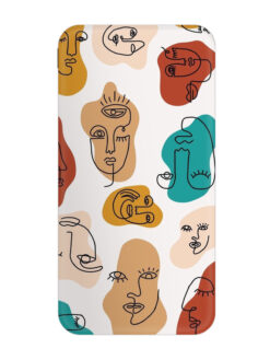 Abstract Faces Drawn In A Minimalist Style Printed Designer 10000 mAh PowerBank