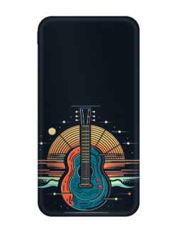Acoustic Guitar Sunset Illustration Printed Designer 10000 mAh PowerBank