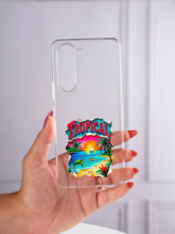 Alternative view of Tropical Transparent Printed Mobile Case for Vivo Y19E