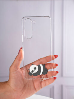 Alternative view of Sleeping Panda Bear Transparent Printed Mobile Case for Vivo Y19E