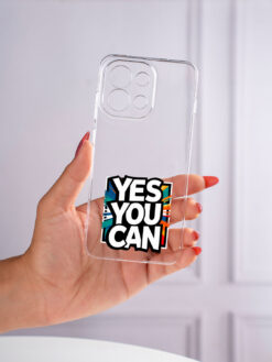 Alternative view of Yes You Can Hand Lettering Transparent Printed Mobile Case for Oneplus 13S (5G)
