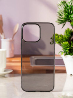 Premium Crystal Black Transparent Case