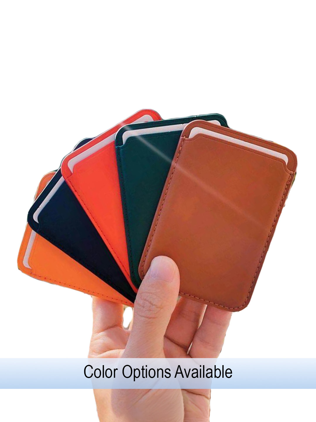 Magnetic Leather Card Holder Wallet - Zapvi